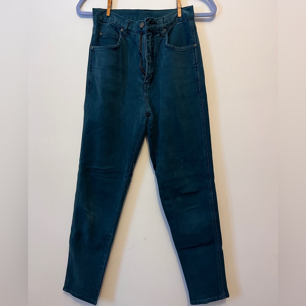 Emerald green vintage skinny jean